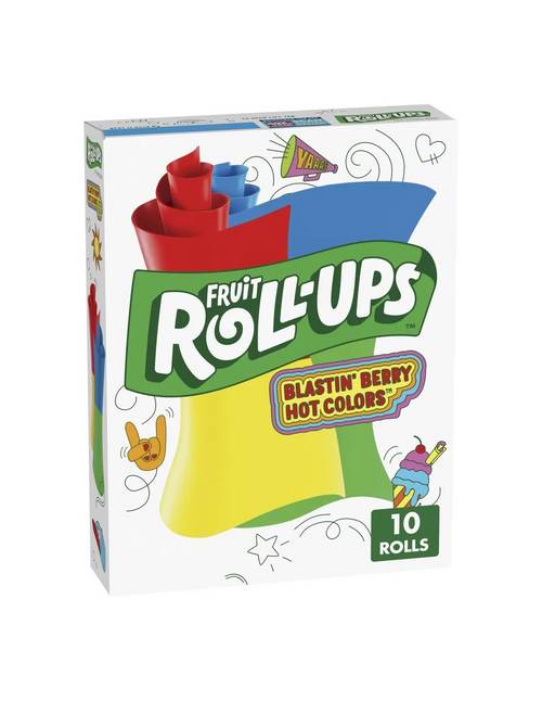 Betty Crocker Fruit Roll-Up Blastin Berry Hot Colors