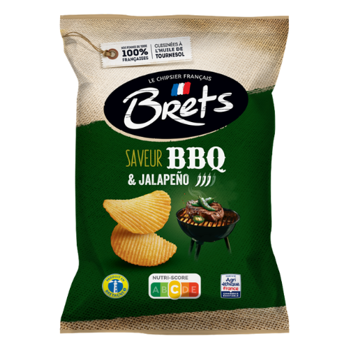 Bret's Chips Barbecue Jalapeño 125g
