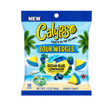 Calypso Sour Wedges Ocean Blue Lemonade 99g