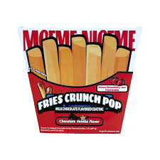 Fries Crunch Pop - Chocolate Vanilla &amp; Strawberry Sauce Ice Cream
