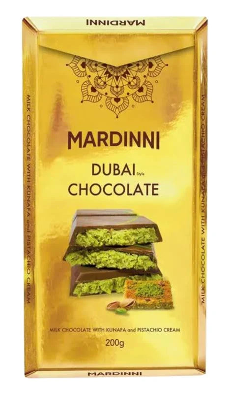 Mardinni Dubai Chocolate With Kunafa & Pistachio Cream