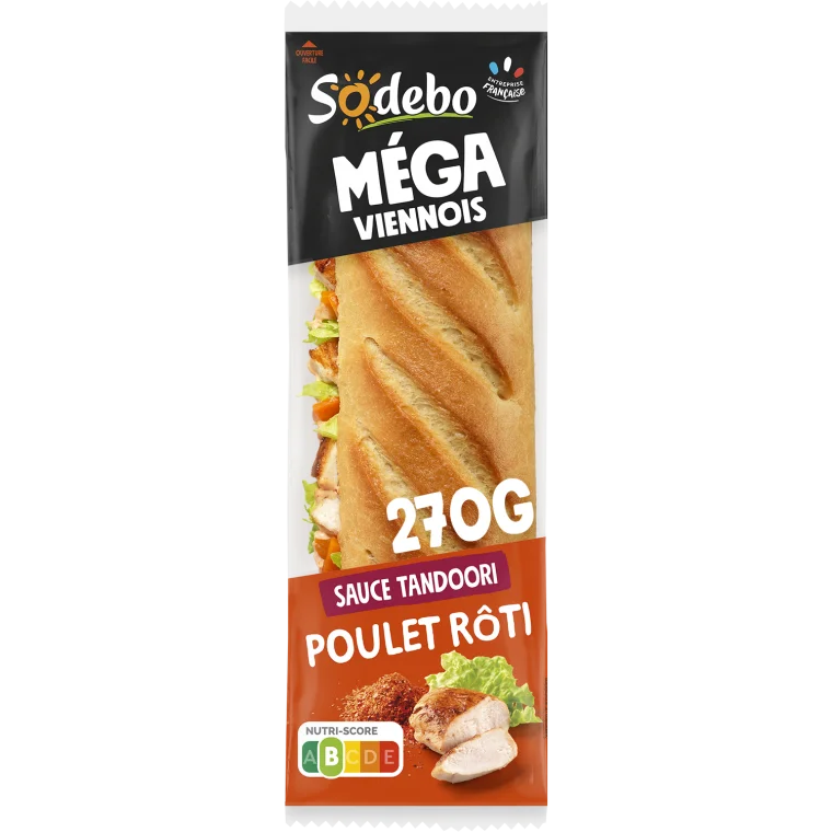Sandwich Mega Baguette Poulet Tandoori 210g