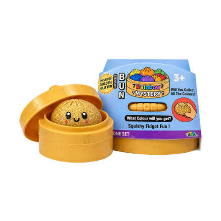 Squishy Glitter Bun Toy